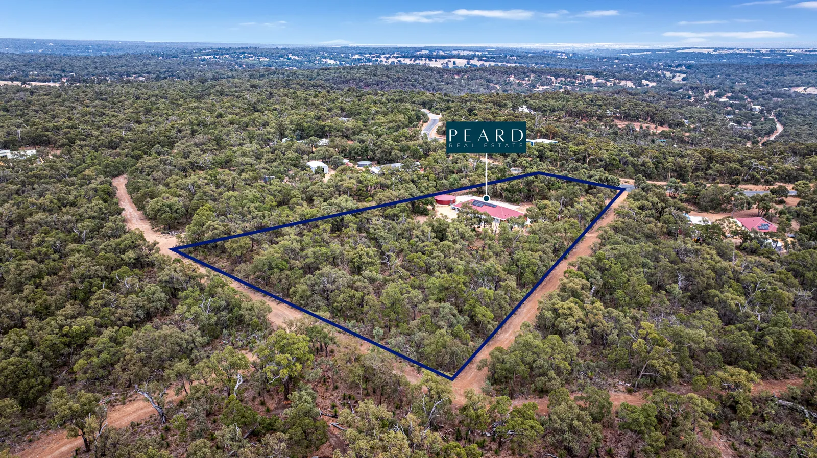 Aerial photograph of a Perth property with location overlays